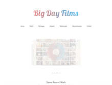 Tablet Screenshot of bigdayfilms.ie